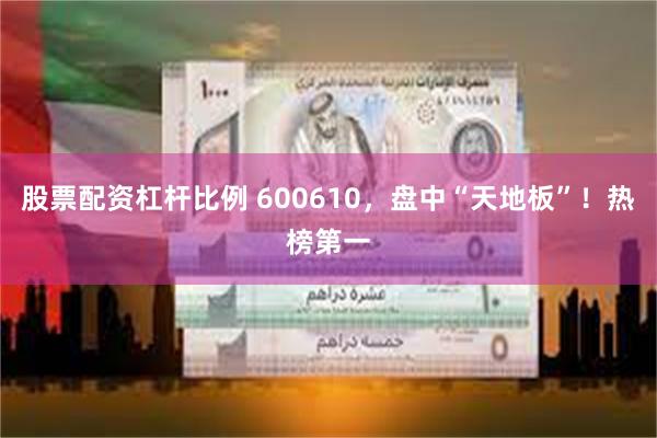 股票配资杠杆比例 600610，盘中“天地板”！热榜第一