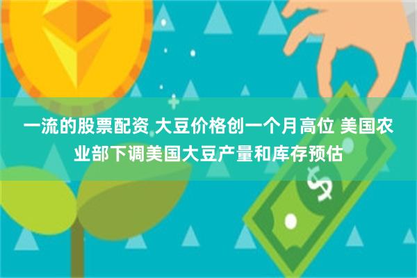 一流的股票配资 大豆价格创一个月高位 美国农业部下调美国大豆产量和库存预估