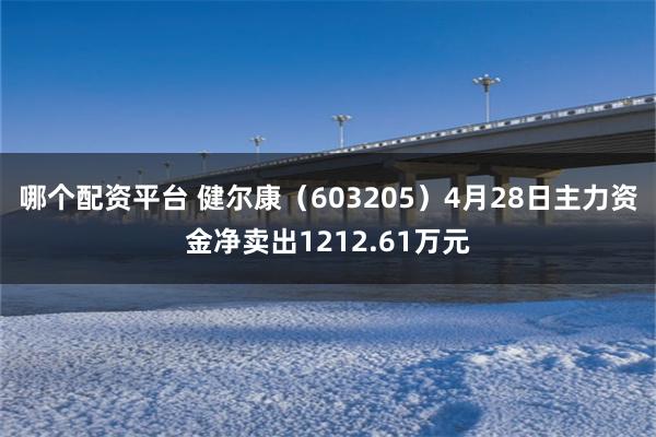 哪个配资平台 健尔康（603205）4月28日主力资金净卖出1212.61万元